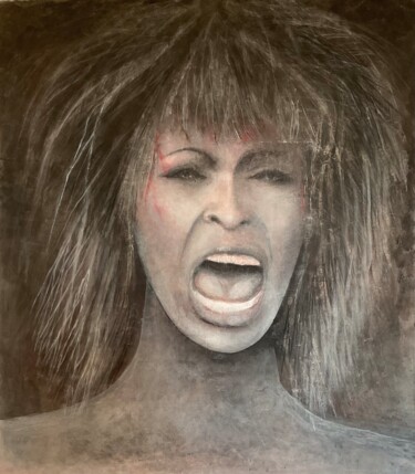 Pintura titulada "Tina Turner" por Sergio Repossini, Obra de arte original, Acrílico
