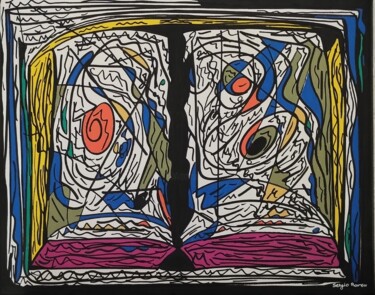 Pintura titulada "Libro energético 3" por Sergio Romero, Obra de arte original, Acrílico Montado en Bastidor de camilla de m…