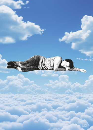 Digital Arts με τίτλο "sleep" από Sergio Ros, Αυθεντικά έργα τέχνης, Ψηφιακό Κολάζ