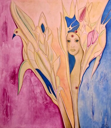 Pintura intitulada "Рássaros" por Sergio Shubin, Obras de arte originais, Óleo