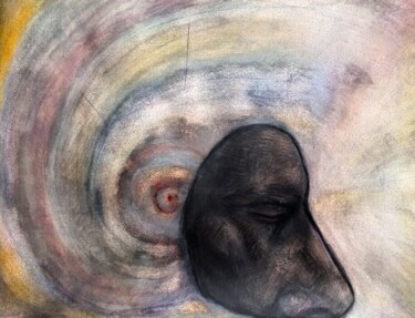 "Io maschera" başlıklı Tablo Sergio Totaro tarafından, Orijinal sanat, Suluboya