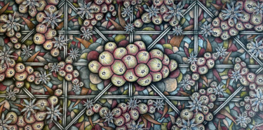 Картина под названием "Bellica" - Sergio Tripodi, Подлинное произведение искусства, Масло Установлен на Деревянная рама для…