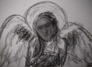Painting titled "angel" by Sergio Verry, Original Artwork