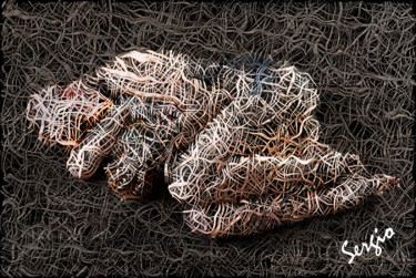 Arts numériques intitulée "En Fœtus" par Sergio, Œuvre d'art originale, Peinture numérique