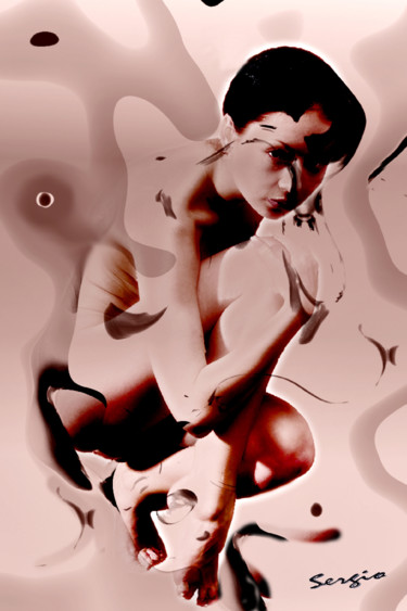 Digitale Kunst mit dem Titel "Lya" von Sergio, Original-Kunstwerk, Digitale Malerei