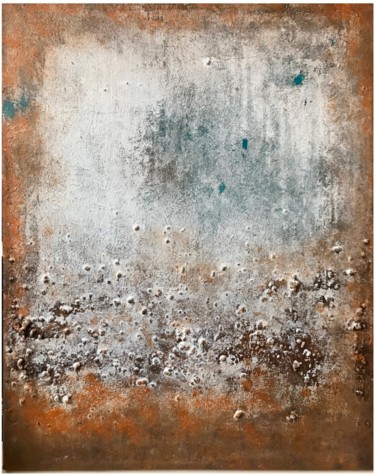 Pittura intitolato "Art Abstrait Rouill…" da Sergio Aranda, Opera d'arte originale, Acrilico Montato su Telaio per barella i…