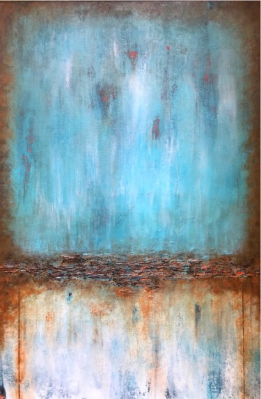 Art abstrait 2022 rouille para Sergio Aranda Peinture intitulée "Art abstrait 2022 r…" par Sergio Aranda, Œuvre d'art originale, Acrylique Monté sur Châssis en bois