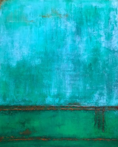 Картина под названием "Abstract Painting" - Sergio Aranda, Подлинное произведение искусства, Акрил Установлен на Деревянная…