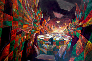 Pintura intitulada "Future Prolongation…" por Sergio Arcos, Obras de arte originais, Óleo