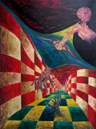 Pintura titulada "Time Paradox" por Sergio Arcos, Obra de arte original, Oleo