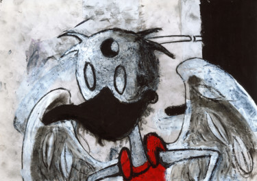Disegno intitolato "Inside-Donald Wings" da Sergio Occhipinti, Opera d'arte originale, Acrilico