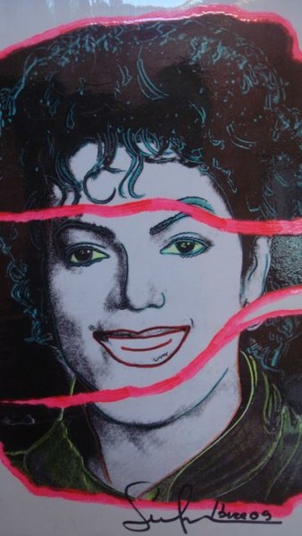 Peinture intitulée "Mikael Jackson" par Katherine Icardi-Lazareff, Œuvre d'art originale, Huile