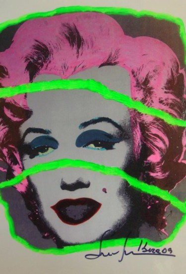 Peinture intitulée "Marilyn Monroe" par Katherine Icardi-Lazareff, Œuvre d'art originale, Huile