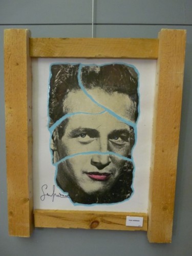 Peinture intitulée "Paul Newman" par Katherine Icardi-Lazareff, Œuvre d'art originale, Huile