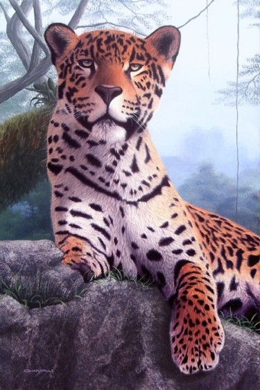 Pintura titulada "Depredador local" por Sergio Gaspar, Obra de arte original