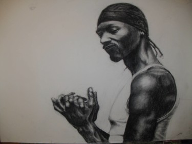 Drawing titled "Snoop dog" by Ujvarosi, Original Artwork, Charcoal