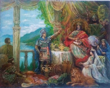 Pittura intitolato "Золотое руно" da Sergiy Tsymbalov, Opera d'arte originale, Olio