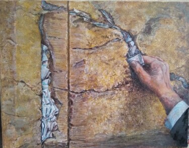 Ζωγραφική με τίτλο "Стена плача" από Sergiy Tsymbalov, Αυθεντικά έργα τέχνης, Ακρυλικό