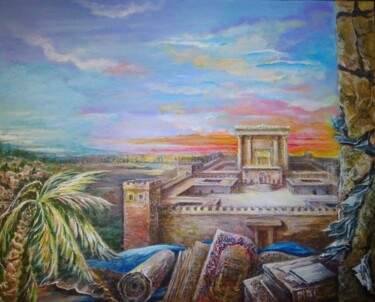 Картина под названием "Храм Соломона" - Sergiy Tsymbalov, Подлинное произведение искусства, Акрил