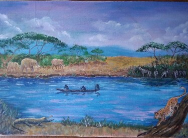 Pintura titulada "Afrique" por Sergiy Tsymbalov, Obra de arte original, Acrílico