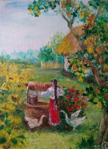 Schilderij getiteld "Peinture à l'huile…" door Sergiy Tsymbalov, Origineel Kunstwerk, Olie