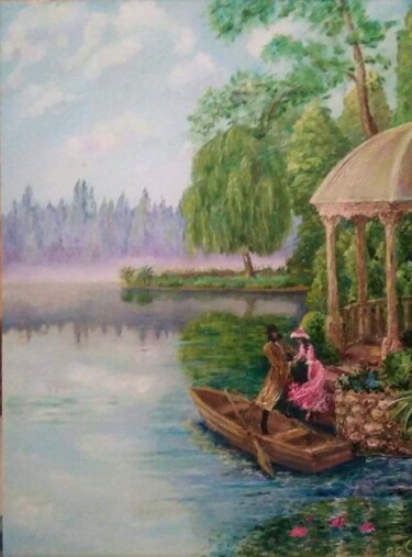 Pittura intitolato "Peinture à l'huile…" da Sergiy Tsymbalov, Opera d'arte originale, Olio