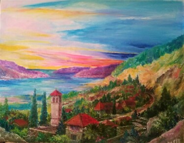 ""Paysage au Monténé…" başlıklı Tablo Sergiy Tsymbalov tarafından, Orijinal sanat, Petrol