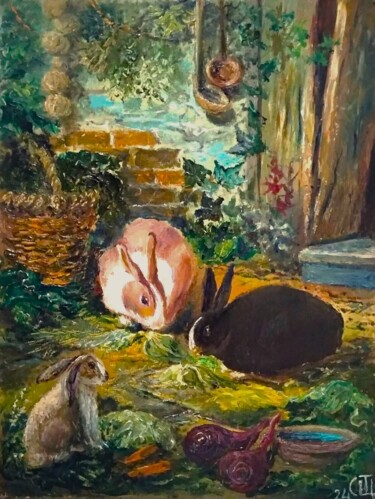 Pintura titulada "Original painting "…" por Sergiy Tsymbalov, Obra de arte original, Oleo