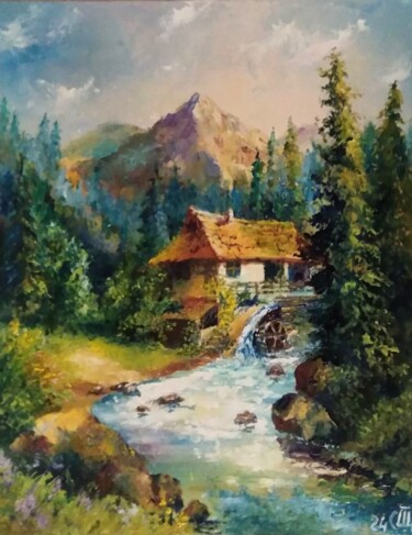 Pintura intitulada "Original painting "…" por Sergiy Tsymbalov, Obras de arte originais, Óleo