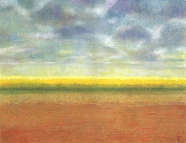 Pintura intitulada "Field" por Serg Louki, Obras de arte originais, Têmpera