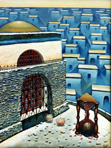 Pintura titulada "Eurasian-time" por Serg  Roy, Obra de arte original, Oleo