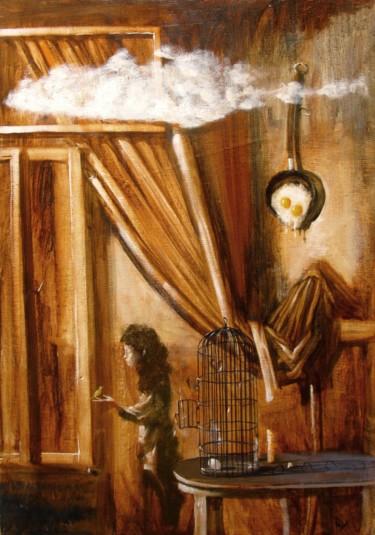 Картина под названием "FAREWELL TO THE CAN…" - Serg  Roy, Подлинное произведение искусства, Масло