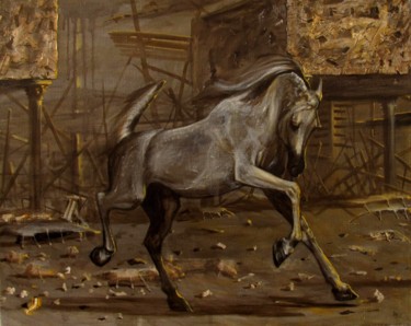 Painting titled "Final II" by Serg  Roy, Original Artwork, Oil
