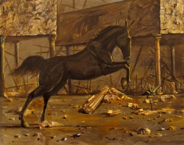 Painting titled "Final III" by Serg  Roy, Original Artwork, Oil