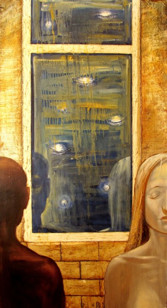 Painting titled "SLEEPING STARS" by Serg  Roy, Original Artwork, Oil