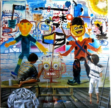 제목이 "PORTRAITISTS"인 미술작품 Serg  Roy로, 원작, 기름