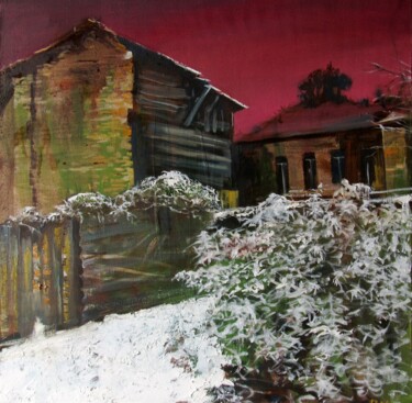Картина под названием "And winter again" - Serg  Roy, Подлинное произведение искусства, Масло