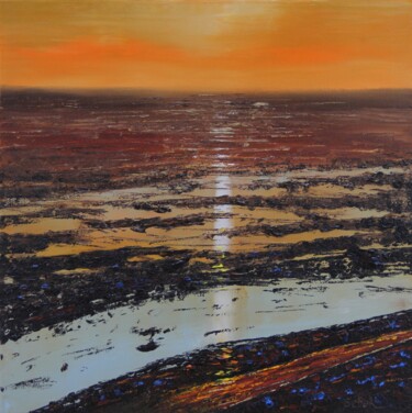 Peinture intitulée "April Wetlands" par Serguei Borodouline, Œuvre d'art originale, Huile