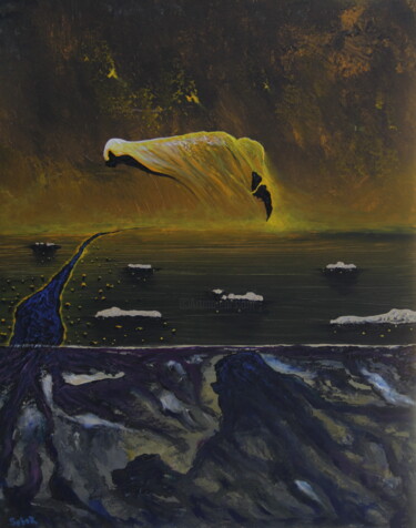 Painting titled "Ascent" by Serguei Borodouline, Original Artwork, Acrylic