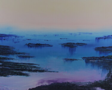Peinture intitulée "Morning Mist" par Serguei Borodouline, Œuvre d'art originale, Huile