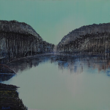 Malerei mit dem Titel "Morning Calm" von Serguei Borodouline, Original-Kunstwerk, Öl