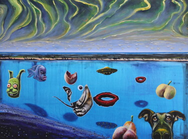 Картина под названием "Dude's Dream" - Serguei Borodouline, Подлинное произведение искусства, Акрил