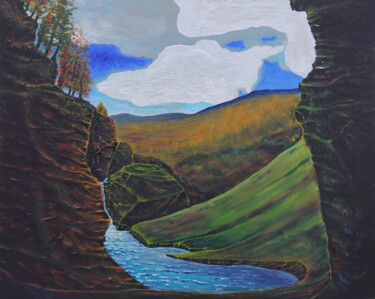 Pintura intitulada "Altai" por Serguei Borodouline, Obras de arte originais, Acrílico