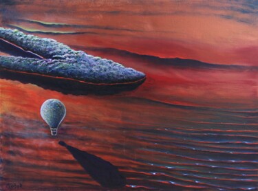 Картина под названием "Baloon" - Serguei Borodouline, Подлинное произведение искусства, Акрил