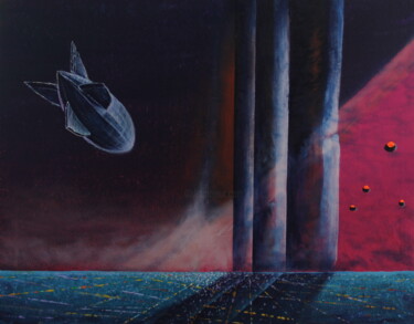 Картина под названием "Century City" - Serguei Borodouline, Подлинное произведение искусства, Акрил