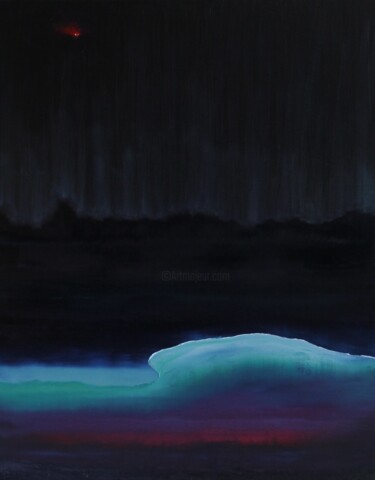 Malerei mit dem Titel "Comet" von Serguei Borodouline, Original-Kunstwerk, Öl
