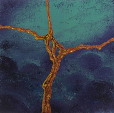 Картина под названием "Crossing" - Serguei Borodouline, Подлинное произведение искусства, Акрил