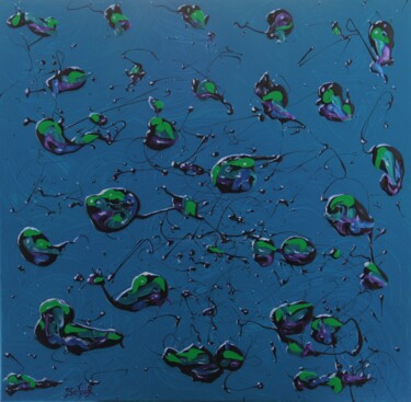 Painting titled "Daphnia" by Serguei Borodouline, Original Artwork, Acrylic