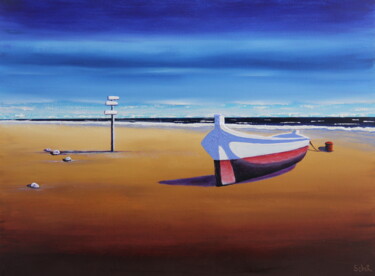 Painting titled "East Wind" by Serguei Borodouline, Original Artwork, Oil