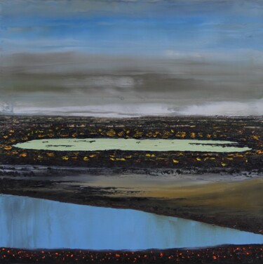 Картина под названием "Forgotten Lakes" - Serguei Borodouline, Подлинное произведение искусства, Масло